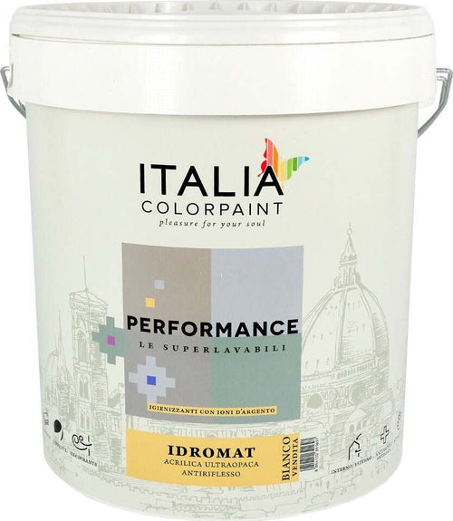 Idromat Idropittura Acrilica Opaca Superlavabile Performance Ioni di Argento Fai da te/Pitture trattamenti per pareti e utensili/Vernice e fondo/Pittura per pareti Ogomondo - Martina Franca, Commerciovirtuoso.it