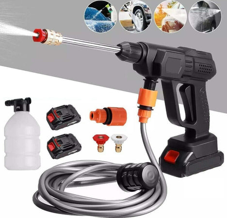 Idropulitrice-a-doppia-batteria-96V-Max-2000mAh-alta-pressione-portatile-lavaggi