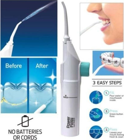 IDROPULSORE PER DENTI GETTO D'ACQUA PULIZIA DENTALE ORALE IGIENE INTERDENTALE Salute e cura della persona/Igiene dentale/Pulizia interdentale/Idropulsori e fili interdentali elettrici Trade Shop italia - Napoli, Commerciovirtuoso.it