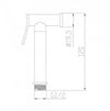 Doccetta per wc in ottone moderno tonda