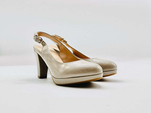 IGI & CO Chanle scamosciato taupe con plateau a punta tonda