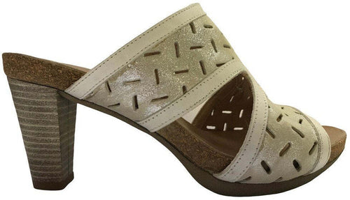 IGI & CO Ciabatta bianca donna fashion con tacco