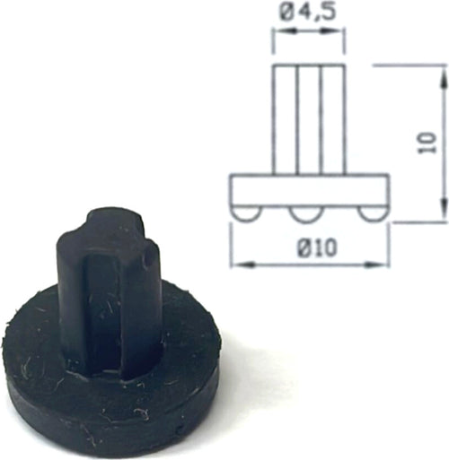 IGNIS WHIRLPOOL - GOMMINO GRIGLIA CUCINA PIEDINO ANTIGRAFFIO PER G2514 1 PEZZO Casa e cucina/Grandi elettrodomestici/Accessori e parti di ricambio/Ricambi e accessori per piani cottura/Griglie per piani cottura Rossi Ricambi - Venetico Marina, Commerciovirtuoso.it