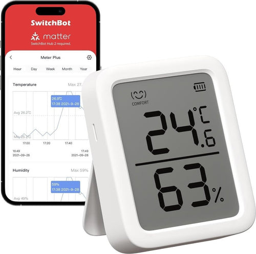 Igrometro Termometro SwitchBot Bluetooth Smart Alexa Google IFTTT SmartThings