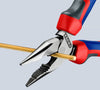 Pinza universale Knipex in acciaio con manici rivestiti in materiale bicomponente