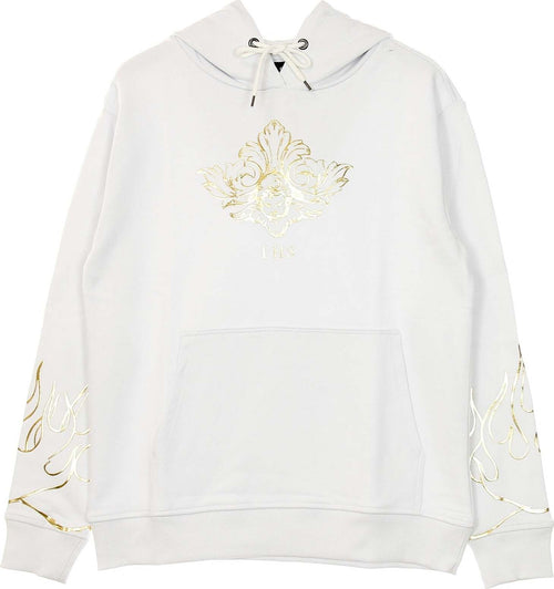 IHS-Felpa-Leggera-Cappuccio-Uomo-3d-Print-Flames-&angel-Hoodie-White-da-uomo