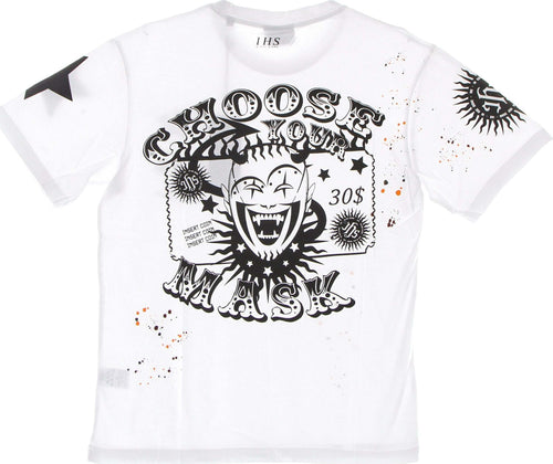 IHS-Maglietta-Uomo-Choose-Your-Mask-Tee-White-da-uomo