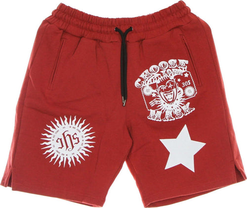 IHS-Pantalone-Corto-Tuta-Uomo-Choose-Your-Mask-Short-Red-da-uomo