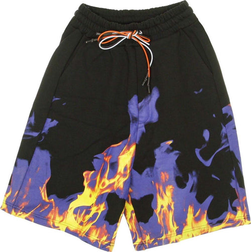 IHS-Pantalone-Corto-Tuta-Uomo-Multi-Flames-Black-da-uomo