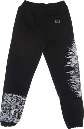 IHS-Pantalone-Tuta-Leggero-Uomo-Respect-Your-Demon-Jogger-Black-da-uomo
