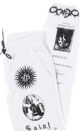IHS-Pantalone-Tuta-Leggero-Uomo-Solid-Manifesto-Jogger-White-da-uomo