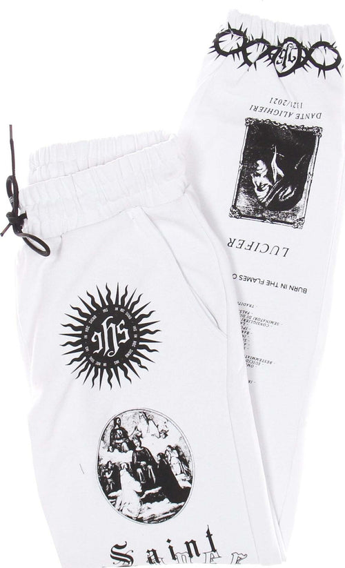 IHS-Pantalone-Tuta-Leggero-Uomo-Solid-Manifesto-Jogger-White-da-uomo