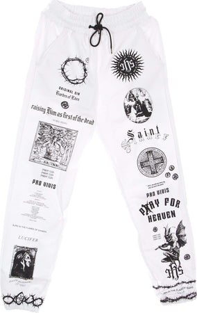 IHS-Pantalone-Tuta-Leggero-Uomo-Solid-Manifesto-Jogger-White-da-uomo