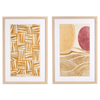 Set2 Quadro Sherley 40 x 60 con stampa su carta, vetro, mdf e cornice in mdf