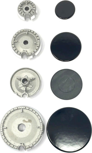 IKEA-BRUCIATORI-+-PIATTELLI-SPARTIFIAMMA-CUCINA-4-FUOCHI-PIANO-COTTURA-GAS