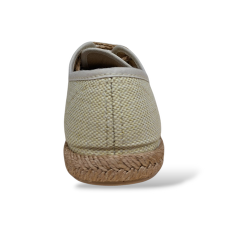 Sneakers Bambino Beige Tela VUL-LADI con Laccio Corda – Scarpe Casual Eleganti Scuola Taglie 22-36