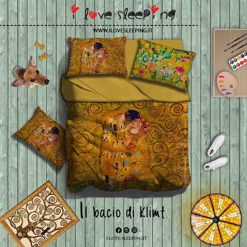 I Love Sleeping Completo Lenzuola Copriletto IL BACIO 2502B