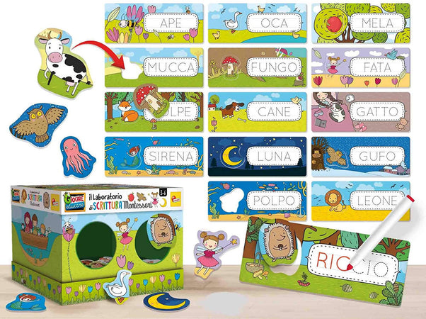 Il Laboratorio Di Scrittura Montessori Giochi Educativi Prescolari Lisciani Giocattoli per Bambini