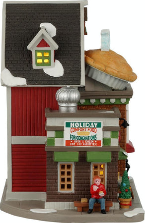 Il negozio The Chicken Pot Pie, edificio luminoso per villaggio di Natale in Porcellana‎ Casa e cucina/Decorazioni per interni/Addobbi e decorazioni per ricorrenze/Decorazioni natalizie/Oggettistica MagiediNatale.it - Altamura, Commerciovirtuoso.it