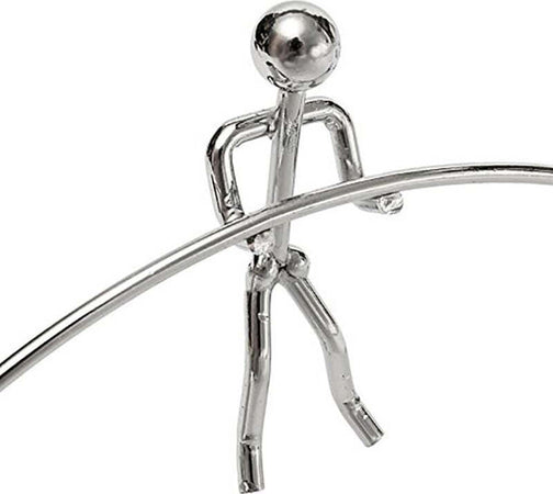 IL PENDOLO DI NEWTON UOMO IN EQULIBRIO ACCIAIO ARREDO CASA UFFICIO GAME BALL  Trade Shop italia - Napoli, Commerciovirtuoso.it