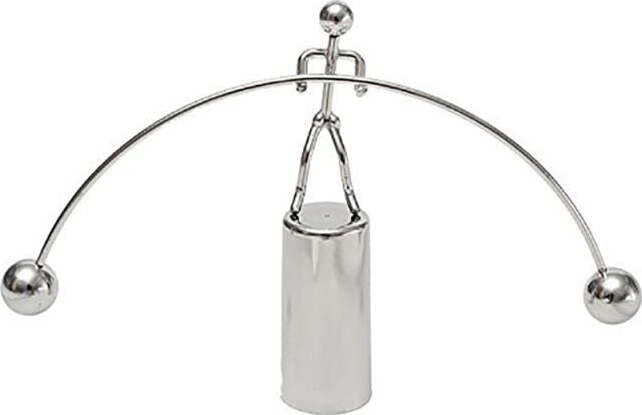 IL PENDOLO DI NEWTON UOMO IN EQULIBRIO ACCIAIO ARREDO CASA UFFICIO GAME BALL  Trade Shop italia - Napoli, Commerciovirtuoso.it