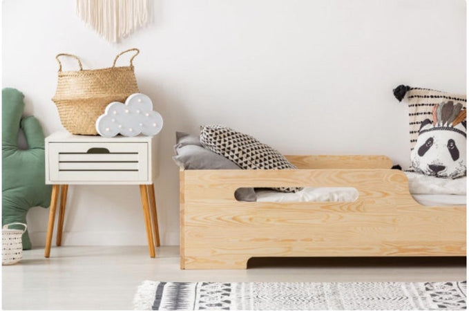Lettino Montessori BOBBY beige 143 x 75 cm