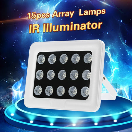 Illuminatore Faretto Infrarossi Per Telecamera 15 Led Ir 900 Lm Per Telecamere Articoli da Giardino > Illuminazione da esterno > Faretti da esterno Trade Shop italia - Napoli, Commerciovirtuoso.it