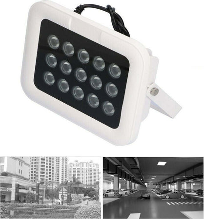 Illuminatore Faretto Infrarossi Per Telecamera 15 Led Ir 900 Lm Per Telecamere Articoli da Giardino > Illuminazione da esterno > Faretti da esterno Trade Shop italia - Napoli, Commerciovirtuoso.it
