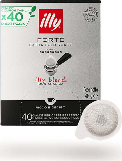 Illy-Caffè-In-Cialde-E.s.e.-40-Pz-Monodose-Tostato-Forte
