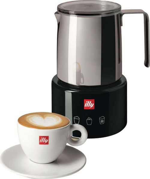 Illy-Cappuccinatore-Montalatte-Elettrico-Nero-Inox