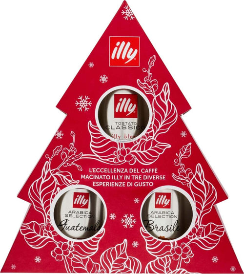 Illy-Christmas-Box-3-Barattoli-125gr-Cad.-Classico-Brasile-Guatemala