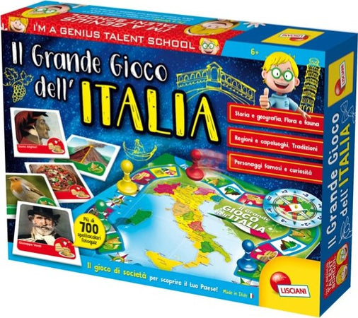 I'm a Genius Il Grande Gioco d'Italia - Lisciani Giochi e giocattoli/Giochi educativi e scientifici/Lettura e scrittura/Giochi di ortografia e sillabazione Eurocartuccia - Pavullo, Commerciovirtuoso.it