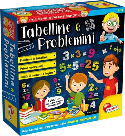 I'm a Genius Tabelline e Problemi - Lisciani Giochi e giocattoli/Giochi educativi e scientifici/Lettura e scrittura/Giochi di ortografia e sillabazione Eurocartuccia - Pavullo, Commerciovirtuoso.it