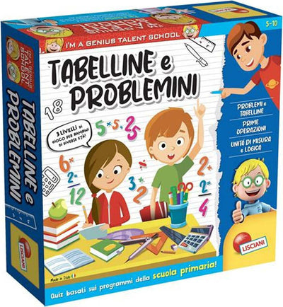 I'm-a-Genius-Tabelline-e-Problemini-Lisciani-Giochi