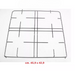 Griglia in acciaio Ignis Philips 4 fuochi cucina a gas 47 x 46 cm - F2515