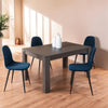 Tavolo Gliese con gambe e piano in MDF, design moderno, per arredo interno 137/185 x 90 h 76 cm