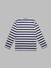 COMME DES GARCONS PLAY t-shirt stripe emblem x rhinestone da uomo