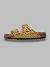 BIRKENSTOCK arizona rivet ochre, suede leather - calz. s da donna
