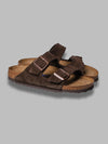 BIRKENSTOCK arizona sfb mocca, suede leather - calz. s da uomo