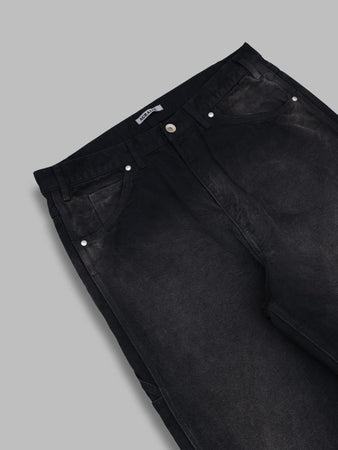 AURALEE product dyed organic cotton duck painter pants da uomo