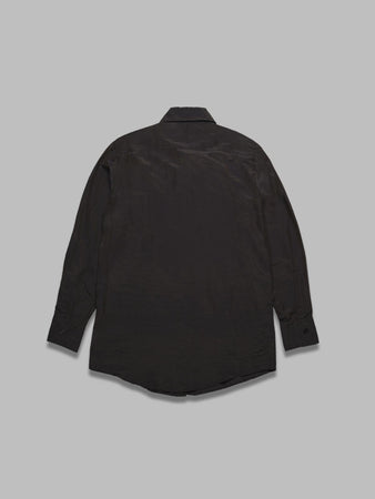 OUR LEGACY sincere shirt charcoal bordeaux cotton silk da donna