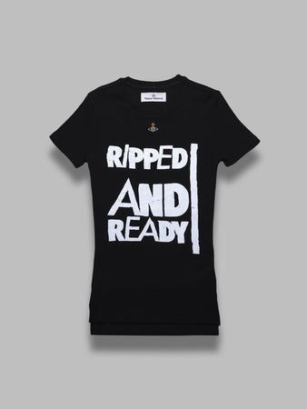 Vivienne Westwood ripped & ready peru' t-shirt - black da donna