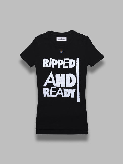 Vivienne Westwood ripped & ready peru' t-shirt - black da donna
