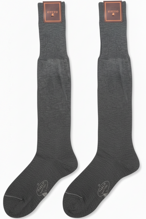Calze Lunghe Uomo Gallo - Grigio Lamiera Eleganti