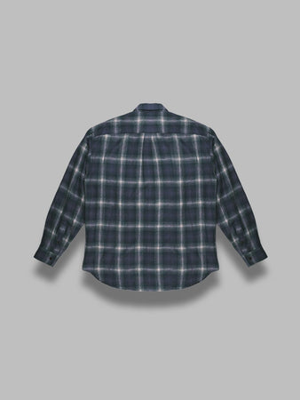 AURALEE airy wool check shirt da uomo