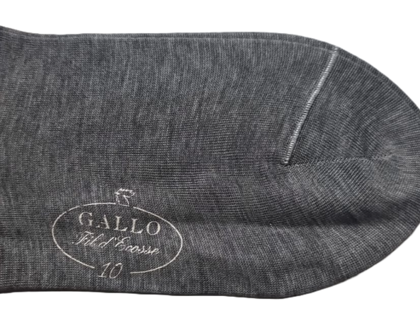 Calze Lunghe Uomo Gallo - Grigio Lamiera Eleganti