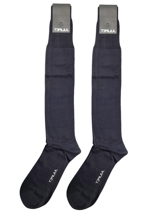 Calza lunga uomo Julipet - Teshy grigio 100% cotone filo di scozia