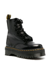 DR. MARTENS Anfibi Molly in pelle con lacci in raso da donna