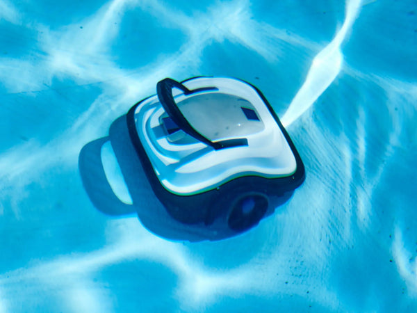 Robottino "Sirena" puliscifondo per piscina automatico con ruote, fino a 50 minuti di autonomia