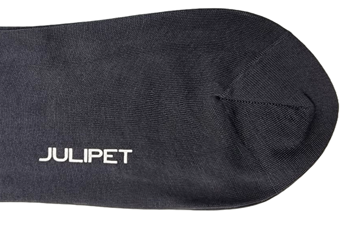 Calza lunga uomo Julipet - Teshy grigio 100% cotone filo di scozia